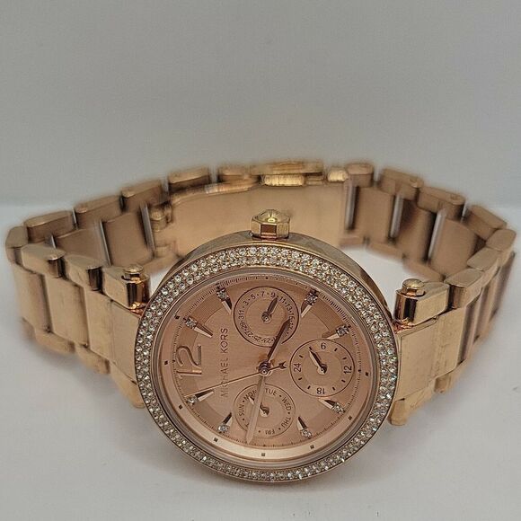 Michael Kors Parker MK6352 Womens Stainless Steel Analog Dial Quartz Watch AM469 - Picture 7 of 11